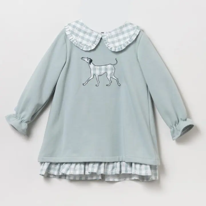 Coco Acqua Vestido de bebé niña 50191 VERDE NUBLADO ropa niños Winter ROYALE CORDONETS - 1