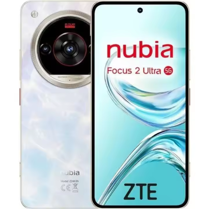 Smartphone ZTE Nubia Focus2 ULTRA DSP000 512 GB 8 GB RAM 6,8" 5G Cámara de 50 MP Gran batería 5000mAh Selfies nítidos 32MP Conectividad ultrarrápida 5G Blanco - 1