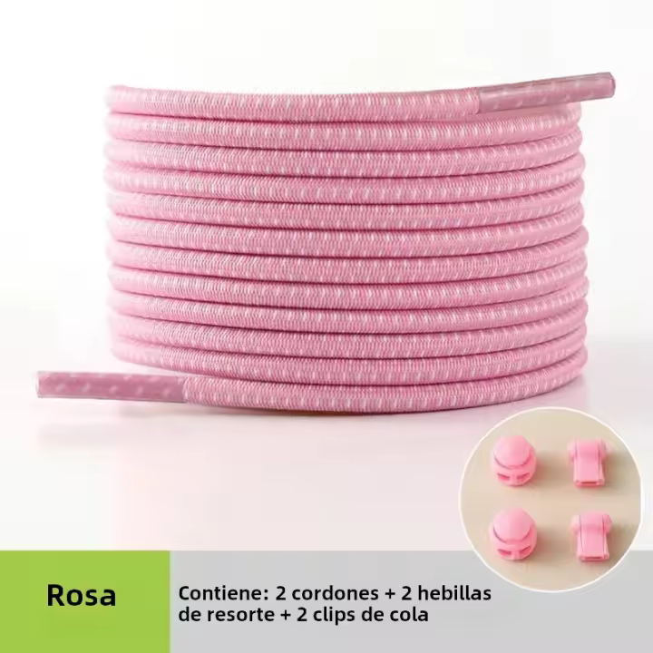 Alpargatas De Goma Para Zapatos Sin Cordones Elásticos Redondos Ajustables Para Adultos Y Niños Correas De Goma Para Zapatos - 1