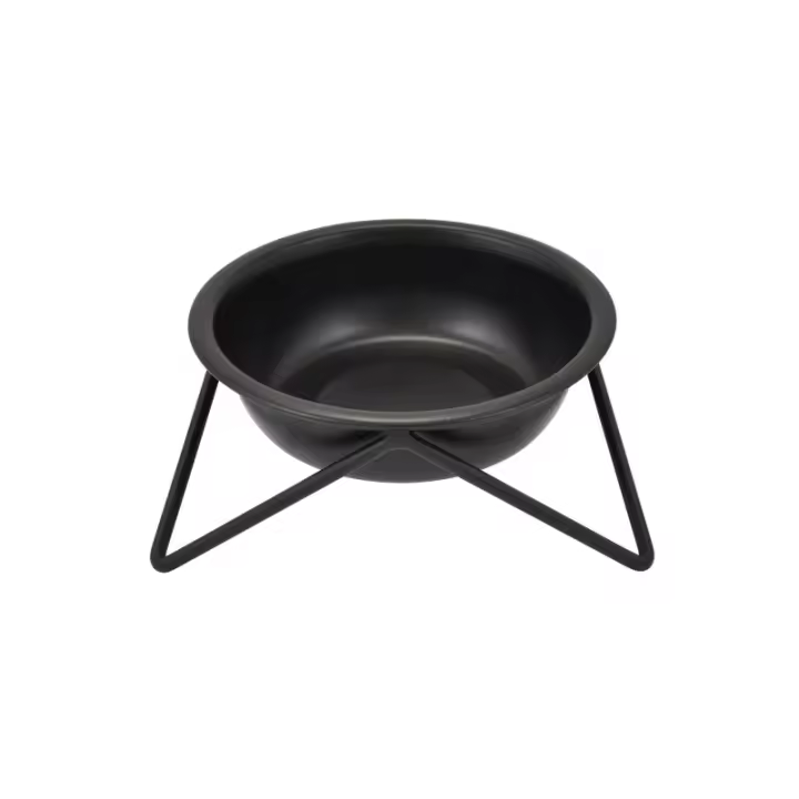 Elegante comedero o bebedero individual con soporte - Capacidad 475ml - 1