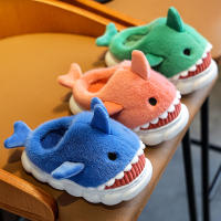 Zapatillas De Algodón Para Niños Y Niñas Con Diseño De Joven Ballena Para Otoño E Invierno Zapatos De Interior Grueso Y Cómodos Tallas Variadas - details 6