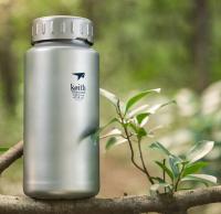 Botella Deportiva De Titanio KEITH 0.9L/1.2L Gran Capacidad Para Camping Al Aire Libre Con Boquilla Ancha No Tejida - details 16