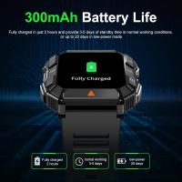Relojes inteligentes militares para hombres (contestar / hacer llamadas), relojes inteligentes de fitness con linternas para Android y iphone, rastreadores de fitness impermeables con oxígeno en sangre / frecuencia cardíaca / sueño / más de 110 modos de e - details 1