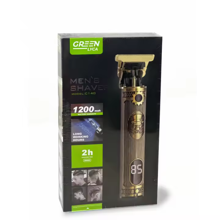 Cortadora de Pelo Barbero de Viaje con Batería 1200mAh, 2 Horas de Uso, Diseño Compacto y Elegante, Marcador Digital, 3 Cabezales Intercambiables, Carga Rápida Tipo C - Ref. G-1004 ¡Estilo en cualquier lugar! - 1