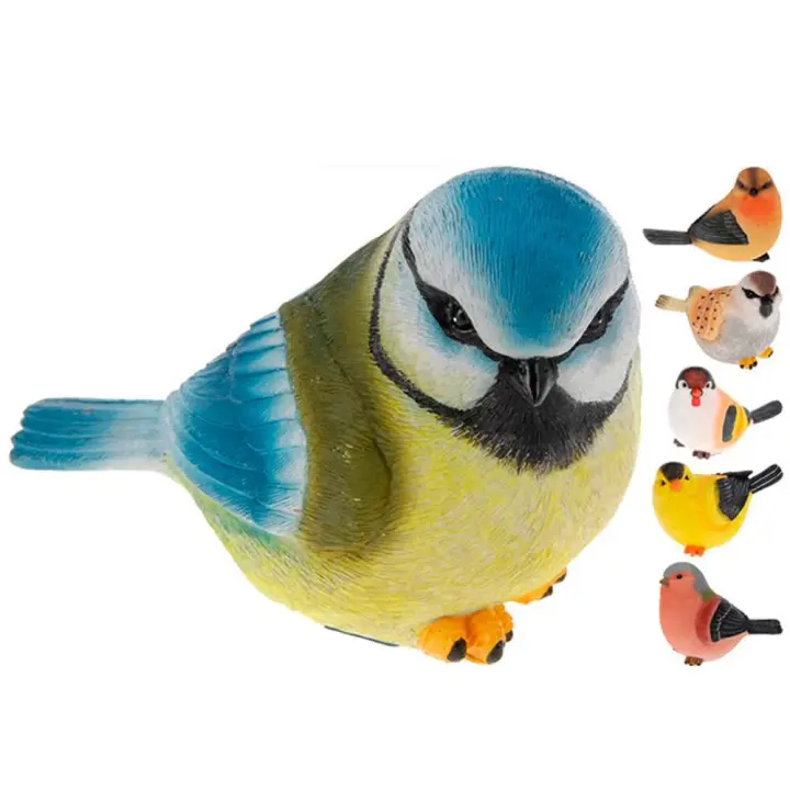 Pajaro resina mediano 17x8cm surtido - 1