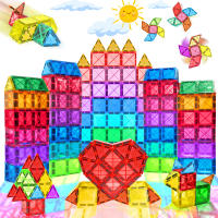 Juego De Construcción Magnético Para Niños Y Niñas Set Educativo De Bloques Magnéticos Para Preescolar Kit De Construcción Magnético STEM Regalo De Cumpleaños - details 0