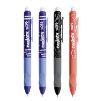 Carioca Oops 4x Boligrafo Borrable Boli Retráctil de Punta Media con Tinta Termosensible, Punta de Ø 0.7mm, Empuñadura Ergonómica, Para la Escuela, Cole, Oficina, Material Escolar y de Oficina. Vuelta al Cole. Recambio, Colores: 2x Azul, 1x Negro, 1x Rojo - details 0