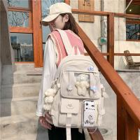 Mochila Kawaii De Japón Para Niñas De Escuela High School Con Múltiples Bolsillos Mochila Harajuku Para Mujeres De Nylon Resistente Color Negro Azul Blanco Rosa Morado - details 7