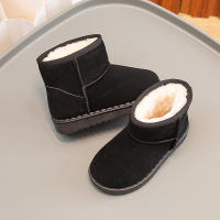 Botas De Nieve Para Niños Estilo Conciso De Peluche Sólido Color Unisex Botas Cortas Invierno Antideslizantes Tallas 23-36 - details 22