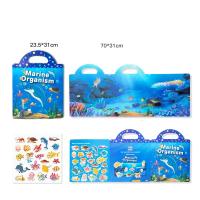 Libro De Pegatinas Reutilizables Para Niños Con Diversos Escenarios Juego De Rompecabezas DIY Educativo Juguetes Clásicos Para Niños De 2 a 4 Años Regalos - details 4