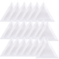 Juego De Bandejas Triangulares Para Arte De Uñas 5/10/20/30 Piezas Organizador De Joyas Y Cuentas Almacenamiento Y Exhibición En Color Rosa Y Blanco - details 11