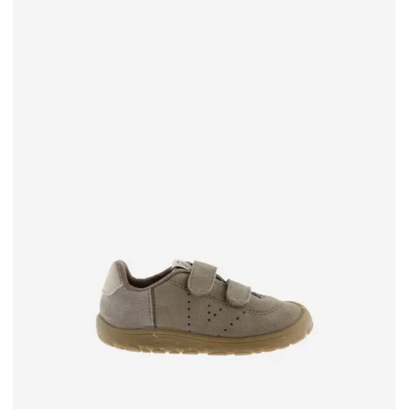 Zapatillas Victoria BAREFOOT beige serraje bebé - 1