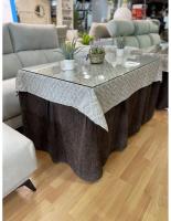 Ropa Chenilla Eco 8 Pliegues color Chocolate (incluye tapete) decopaq - details 0