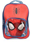 Mochila Infantil Spiderman Roja para Niños, Escolar y Diario, con Bolsillo Transparente, Telarañas Azules y Logotipo Oficial, Resistente y Cómoda, 26x32x10 cm - details 3
