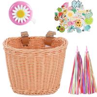 Set De 4 Piezas Cesta De Bicicleta De Rattan PE Ajustable Con Campana Y Colgante Accesorios De Manillar Para Ciclismo Rainproof Para Niños Y Adultos - details 12