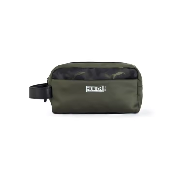 Neceser Munich verde con estampado militar de hombre - 1
