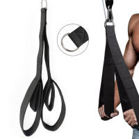Cuerda De Ejercicio Para Los Brazaletes De Fitness Antideslizante Para Entrenamiento De Músculos Longa De Triceps Para Facepulls/Push Downs/Crunches Material De Poliéster Color Negro - details 4