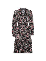 Vestido Casual De Mujer Con Estampado Floral Cuello V Manga Larga A-Line Longitud De Rodilla Cintura Alta Primavera Otoño Invierno - details 24