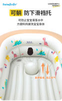 Bañera inflable para bebés, puede sentarse o acostarse, bañera para niños sensible a la temperatura, bañera plegable para bebés para el hogar - details 12