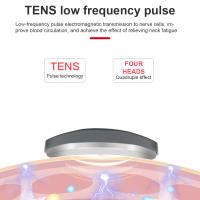 Masajeador De Cuello Y Hombros Eléctrico Con 4 Cabezas Pulso Magnético TENS Calor Alivio Del Dolor Relaxación De La Vertebra Cervical - details 5