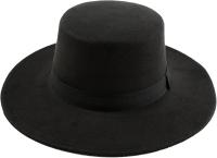Kebedo Moda Sombrero Fedora de ala Ancha Clásico Español para Hombre, Gorro Versátil Negro para Adulto Talla Única 58-59CM - details 0