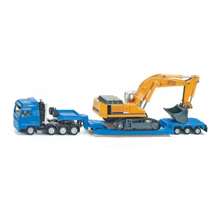 Siku Camión Excavadora Liebherr Escala 1:87 Juguete de Construcción - Detalles Realistas - 1