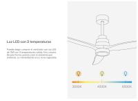 CREATE -  Ventilador de techo 40W silencioso , Con Luz, Color de motor Blanco, Ø112cm o Ø152cm  - WIND STYLANCE - details 3