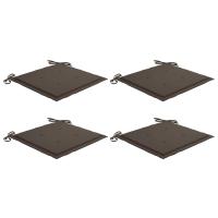 vidaXL Cojines sillas de jardín 4 uds tela Oxford 40x40x3 cm Color Antracita,  Gris,  Negro y mas Cojín Decorativo de Asiento Cojines de muebles de salon - details 1