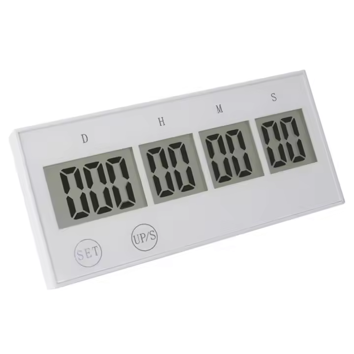  Temporizador De Cocina Digital Multifuncional Duradero Y Reutilizable Para Aprendizaje Y Trabajo Pantalla Táctil Con Teclas De Cuenta Regresiva De 999 Días - 1