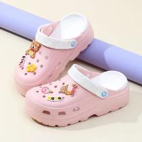 Sandalias De Verano Para Niñas Con Tacón Y Suela Gruesa Zapatillas De Hogar Y Jardín Transpirables Para Playa Zapatos Huecos - details 13