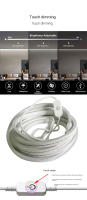 Tira De Luces LED Neón Toque USB 5V 120LEDs/M Impermeable Para Dormitorio Y Cocina Tubo De Silicona Control Remoto Sin Fitas - details 3
