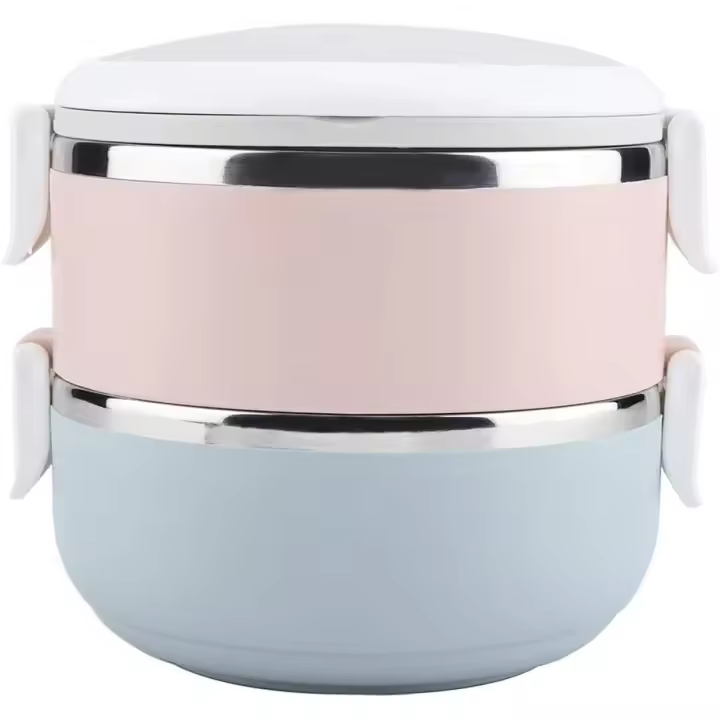 Linterna portátil de acero inoxidable, linterna para alimentos (2 niveles) - 1