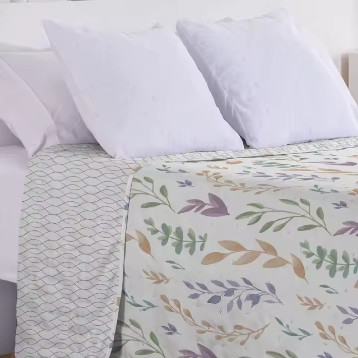 Donegal Collections - Colcha Bouti Estampada + Fundas Cojines Modelo Estampados - Disponible para cama de 90cm, cama de 105cm, cama de 135cm y cama de 150cm - Ideal para temporada de primavera, verano y entretiempo - 100% PES - 1