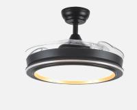 FABRILAMP PREMIUM Ventilador Dc Picolo 72w 6226lm Negro/oro 3 Aspas Desp. 106d 3000-4000-6500k  Control de aire verano o invierno  TEMPORIZADOR 1/3/6 H.Remoto, Memoria Incluye 2 tijas y mandos calidad de confianza - details 2