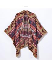 Chal de fotografía de viaje de Yunnan Nepal con cálido poncho tipo cárdigan retro - details 5