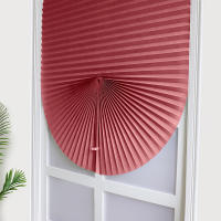 Cortinas Pliegables Autoadhesivas Para Ventanas Baño Cocina Balcón Oficina Estilo Slat Material Poliéster Medio Blinds Rollos - details 16