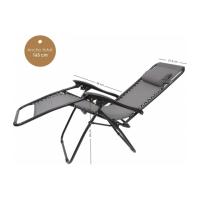 Miramax-silla Tumbona Con Reposabrazos,Tumbona Reclinable con Respaldo y Reposapiés Comfort,Tumbona Relax Plegable Multi-Posiciones,Gris Oscuro - details 1