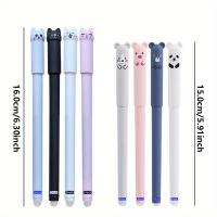 Bolígrafo De Gel Creativo De Gato Oso Animal Borrable 0.5mm Tinta Azul/Negra Suministros Escolares Y De Oficina Con Recarga Y Eraser Mágico - details 7
