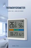 Termómetro Y Higrómetro Digital LCD Para Interior Sensor De Temperatura Y Humedad Estación Meteorológica Con Reloj Para El Hogar Tamaño 77x68x11 Mm - details 0