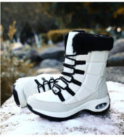 Botas De Invierno Para Mujer Calidad Superior Cómodas Y Seguras Para Caminar Botas De Nieve Con Cordones Impermeables Talla 36-42 - details 10