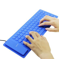 Teclado plegable de silicona de 85 teclas para PC, Notebook, tableta, portátil, Flexible, con cable, Mini USB, resistente al agua - details 14