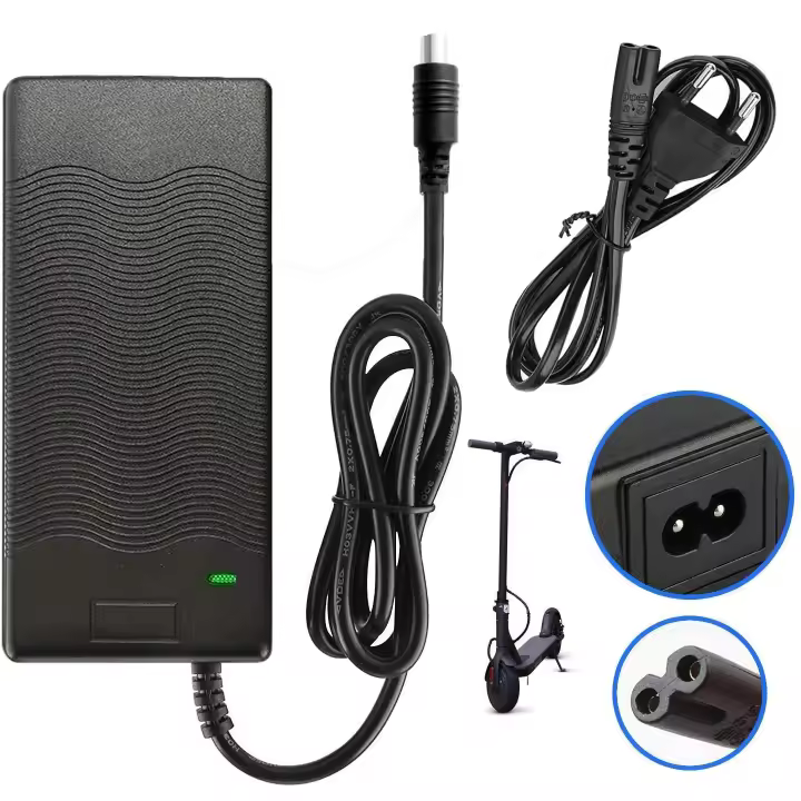 Cargador de Batería de Litio 42V 2A Compatible con Patinete Xiaomi Scooter M365 Ninebot ES1/ES2 - 1