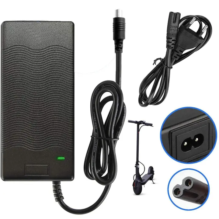 Cargador de Batería de Litio 42V 2A Compatible con Patinete Xiaomi Scooter M365 Ninebot ES1/ES2 - 1