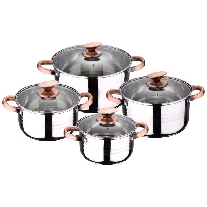 Bateria 8pc acero inoxidable apta para inducción Colección SAN IGNACIO Premium - NONA - 1