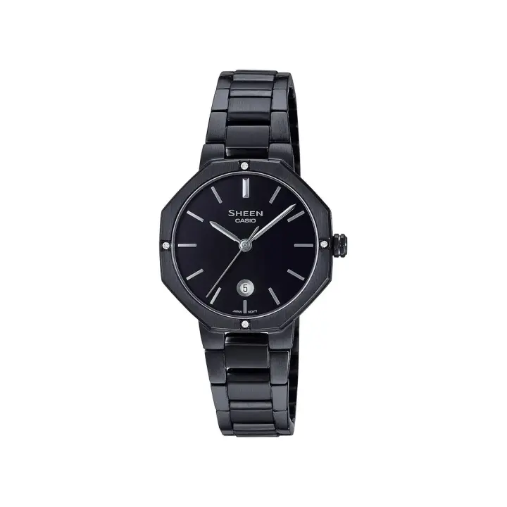 Casio Sheen SHE-4543BD-1AUER - Reloj Resistente Al Agua con Correa de Acero Macizo y Cristal de Zafiro - 1