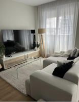 Mesa De Centro De Cristal Curvado - Medida Exclusiva 100 cm - DECOLUNAHOME - details 0