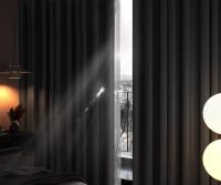 LILI HOME Cortina Opaca 140 x 260 cm – Diseño Moderno | Aros Metálicos Ø4 cm | 100% Poliéster está diseñada para bloquear eficazmente la luz natural, ofreciendo privacidad total y creando un ambiente acogedor en cualquier espacio del hogar. - details 0