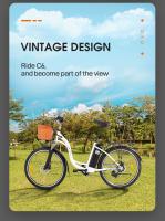 Bicicleta Eléctrica DYU C6, 350W, Velocidad Máxima de 25km/h, Batería de 36V 12.5Ah, Rango Máximo de 70km, Frenos Delanteros y Traseros con Bocina, Crucero Automático, Carga Máxima de 120kg, Shimano de 6 velocidades, Batería Extraíble - details 20