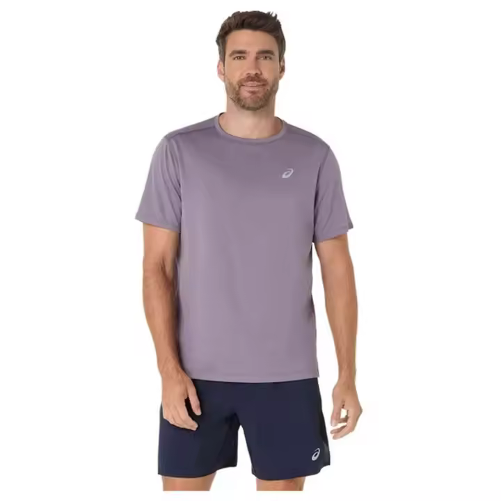 Camiseta de Manga Corta Asics Core para hombre en color morado - 1