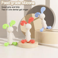 1PC Juguete Antienherrumbre Para Bebé Dientes De Silicona Colores Conejo Mordedor Deporte Y Juego Para Bebés - details 9